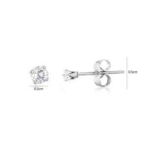 Ohrstecker Diamant 2mm Silber Ohrstecker Diamant 2mm Silber