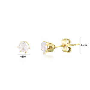 Ohrstecker Diamant 3mm Gold Ohrstecker Diamant 3mm Gold