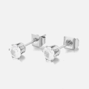 Ohrstecker Diamant 4mm Silber Ohrstecker Diamant 4mm Silber