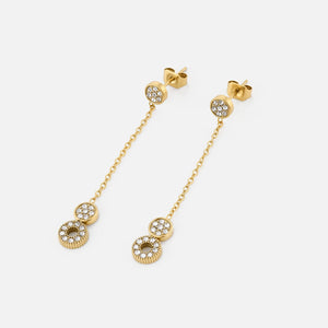 Ohrstecker Doppelkreis Gold Ohrstecker Doppelkreis Gold