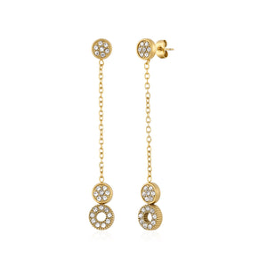 Ohrstecker Doppelkreis Gold Ohrstecker Doppelkreis Gold