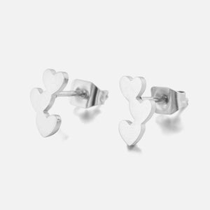 Ohrstecker drei Herzen Silber Ohrstecker drei Herzen Silber