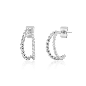 Ohrstecker gedreht & Kugeln Silber Ohrstecker gedreht & Kugeln Silber