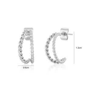 Ohrstecker gedreht & Kugeln Silber Ohrstecker gedreht & Kugeln Silber