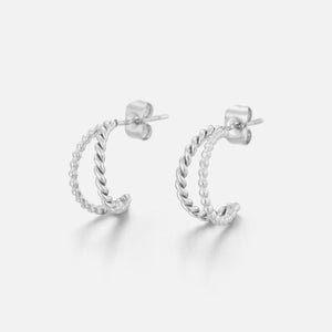 Ohrstecker gedreht & Kugeln Silber Ohrstecker gedreht & Kugeln Silber