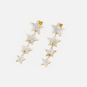 Ohrstecker hängende Sterne Gold Ohrstecker hängende Sterne Gold