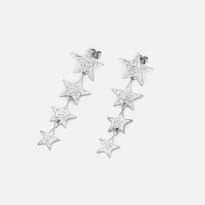 Ohrstecker hängende Sterne Silber Ohrstecker hängende Sterne Silber