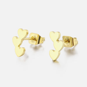 Ohrstecker Herz Gold Ohrstecker Herz Gold