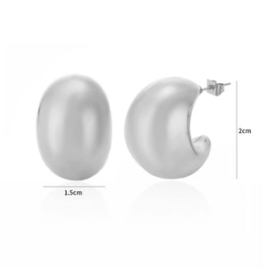 Ohrstecker Luxus Tropfen Silber Ohrstecker Luxus Tropfen Silber