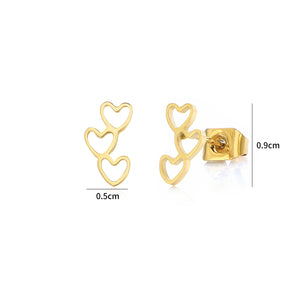 Ohrstecker offene Herzen Gold Ohrstecker offene Herzen Gold