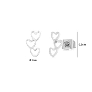 Ohrstecker offene Herzen Silber Ohrstecker offene Herzen Silber