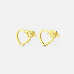 Ohrstecker offenem Herz Gold Ohrstecker offenem Herz Gold