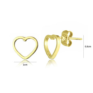 Ohrstecker offenem Herz Gold Ohrstecker offenem Herz Gold