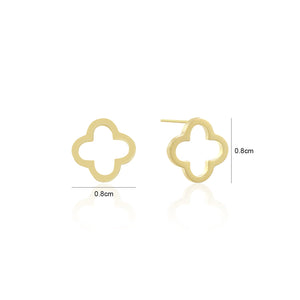 Ohrstecker offenes Kleeblatt Gold Ohrstecker offenes Kleeblatt Gold