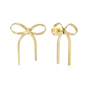 Ohrstecker Schleife Motiv Gold Ohrstecker Schleife Motiv Gold