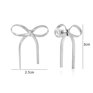 Ohrstecker Schleife Motiv Silber Ohrstecker Schleife Motiv Silber