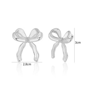 Ohrstecker Schleife Silber Ohrstecker Schleife Silber