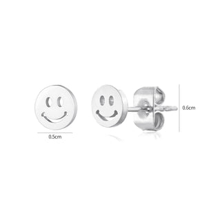 Ohrstecker Smiley Silber Ohrstecker Smiley Silber