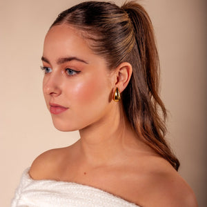 Ohrstecker Tropfen 25mm Gold Ohrstecker Tropfen 25mm Gold