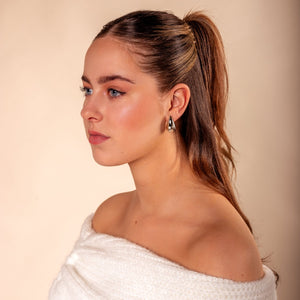 Ohrstecker Tropfen 25mm Silber Ohrstecker Tropfen 25mm Silber