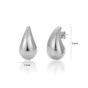 Ohrstecker Tropfen 31mm Silber Ohrstecker Tropfen 31mm Silber