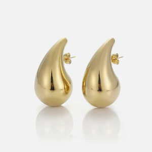 Ohrstecker Tropfen Groß Gold Ohrstecker Tropfen Groß Gold