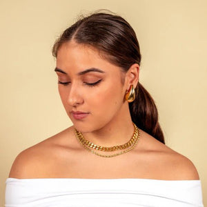 Ohrstecker Tropfen Groß Gold Ohrstecker Tropfen Groß Gold