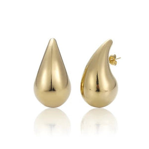 Ohrstecker Tropfen Groß Gold Ohrstecker Tropfen Groß Gold