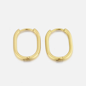 Ovale Ohrringe dünn Gold Ovale Ohrringe dünn Gold