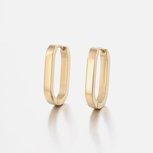 Ovale Ohrringe Gold Ovale Ohrringe Gold