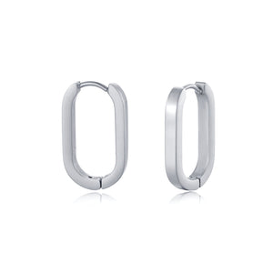 Ovale Ohrringe Silber Ovale Ohrringe Silber