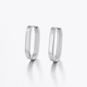 Ovale Ohrringe Silber Ovale Ohrringe Silber