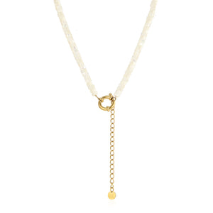 Perlenkette Weiß Gold Perlenkette Weiß Gold