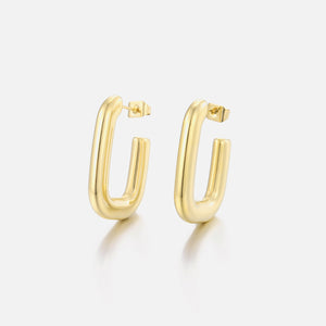 Rechteckige Ohrringe Gold Rechteckige Ohrringe Gold