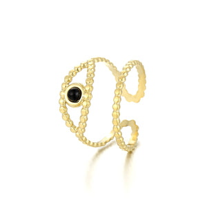 Ring Auge Gold Schwarz Ring Auge Gold Schwarz