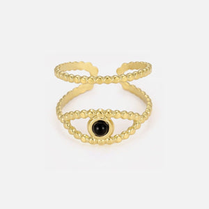 Ring Auge Gold Schwarz Ring Auge Gold Schwarz