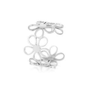Ring Connected Flowers Silber Ring Connected Flowers Silber