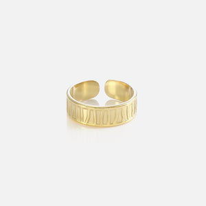 Ring fancy stripes Gold Ring fancy stripes Gold
