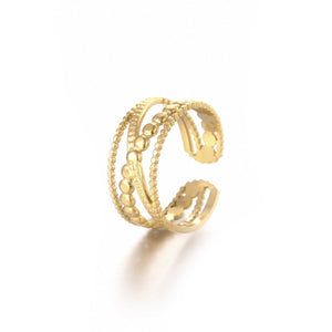 Ring gekreuzten Motiven Gold Ring gekreuzten Motiven Gold