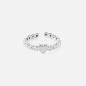 Ring Glamour Herz Silber Ring Glamour Herz Silber