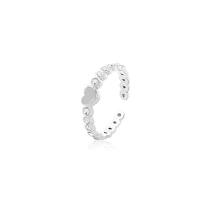 Ring Glamour Herz Silber Ring Glamour Herz Silber