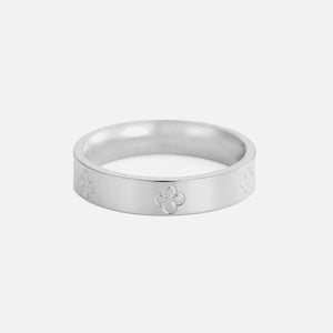 Ring gravierte Kleeblätter Silber Ring gravierte Kleeblätter Silber