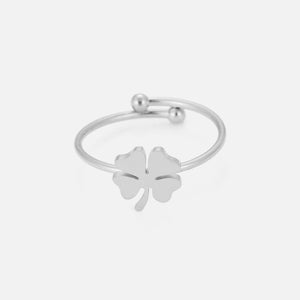 Ring großem Kleeblatt Silber Ring großem Kleeblatt Silber