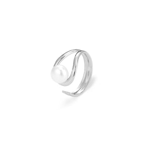 Ring großer Perle Silber Ring großer Perle Silber