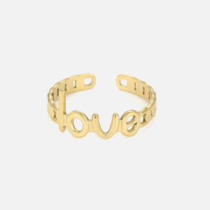Ring LOVE Gold Ring LOVE Gold