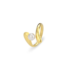 Ring Perle geformt Gold Ring Perle geformt Gold