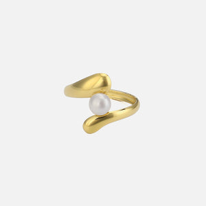 Ring Perle geformt Gold Ring Perle geformt Gold