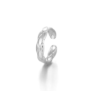 Ring Rautenmuster Silber Ring Rautenmuster Silber