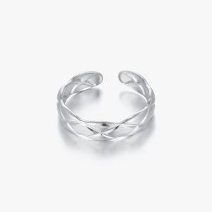 Ring Rautenmuster Silber Ring Rautenmuster Silber