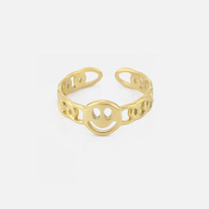Ring Smiley Gold Ring Smiley Gold